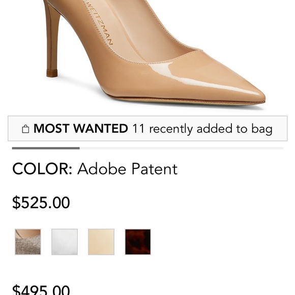 Stuart Weitzman Adobe Patent Leather Heels - Picture 5 of 6